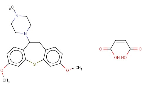 1-(10,11-DIHYDRO-3,7-DIMETHOXYDIBENZO(B,F)THIEPIN-10-YL)-4-METHYLPIPER AZINE MALEATE